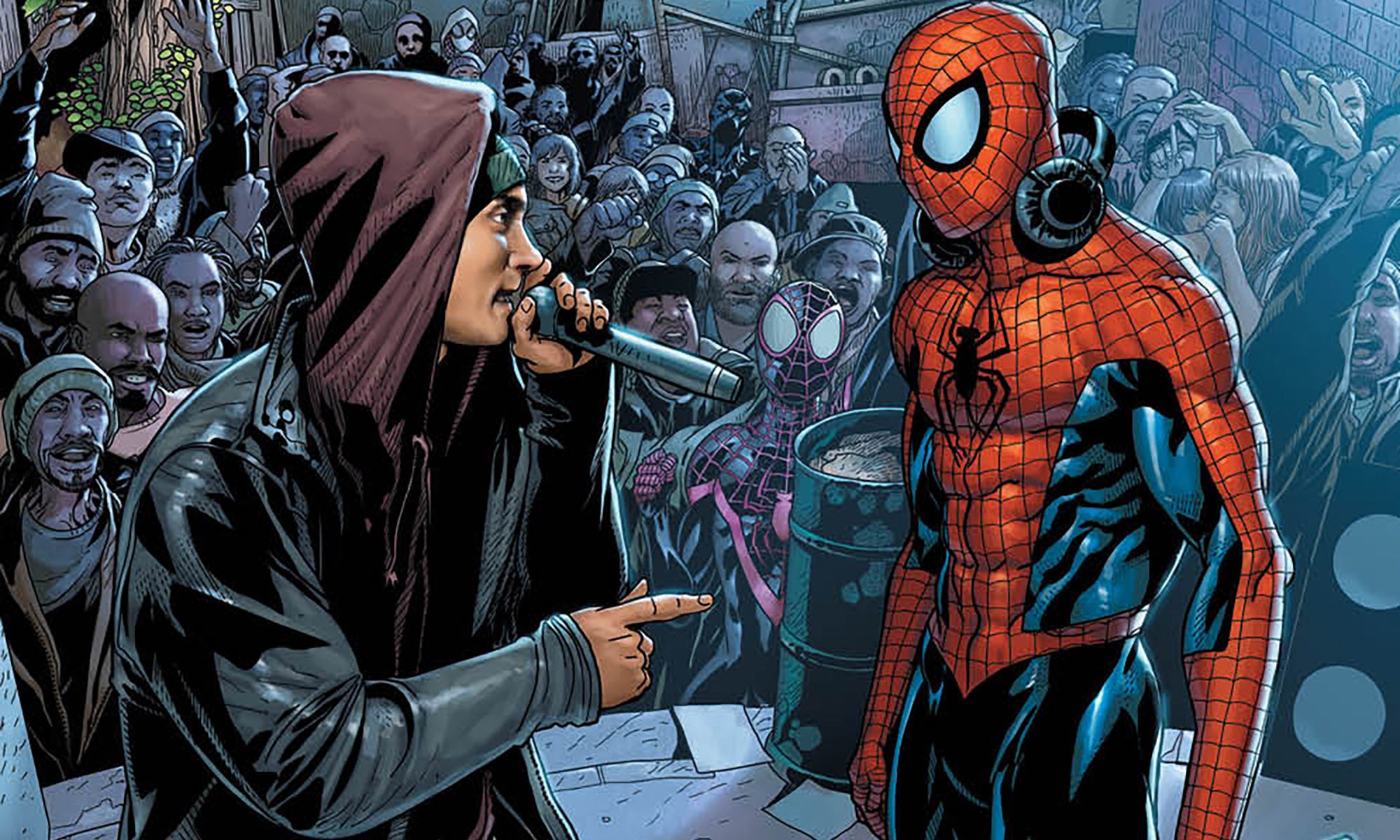 Eminem partners with SpiderMan and Marvel for another comic
